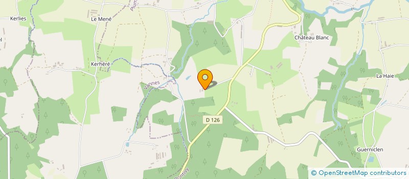 localisation de l'entreprise DE KERGAL LANVAUX  PLUMELEC