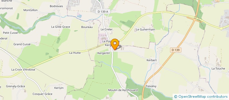 localisation de l'entreprise DE KERGENTIL à MARZAN