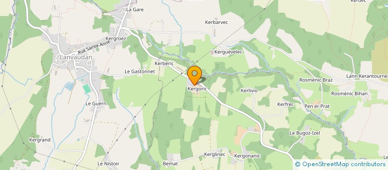 localisation de l'entreprise DE KERGORIC à INZINZAC-LOCHRIST