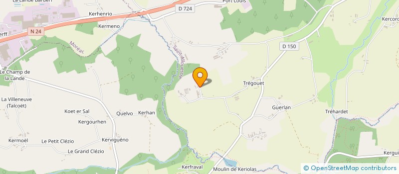 localisation de l'entreprise DE KERGUEMESSO à SAINT-ALLOUESTRE