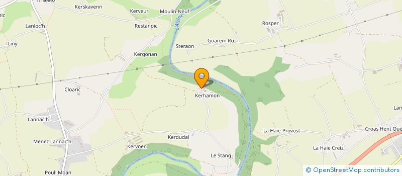 localisation de l'entreprise DE KERHAMON à LANDELEAU