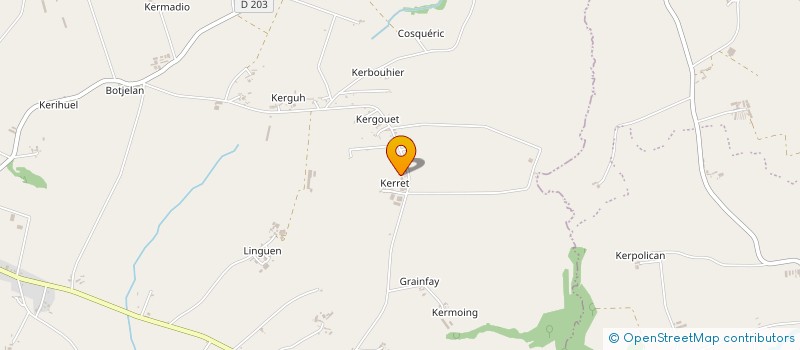 localisation de l'entreprise DE KERHET à PLUMELIAU-BIEUZY