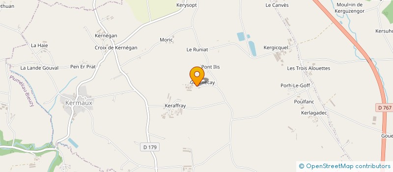 localisation de l'entreprise DE KERILLYS  EVELLYS