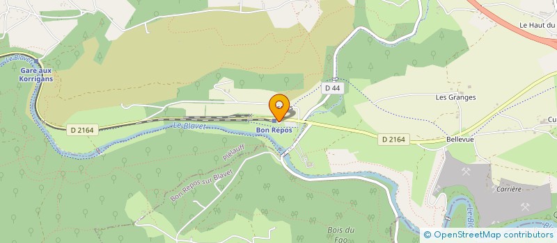 localisation de l'entreprise DE KERIVALAN à BON REPOS SUR BLAVET