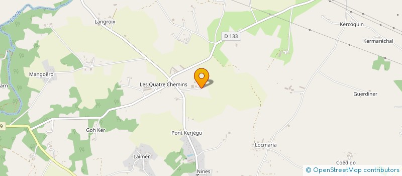 localisation de l'entreprise DE KERIZAN à PLUMERGAT