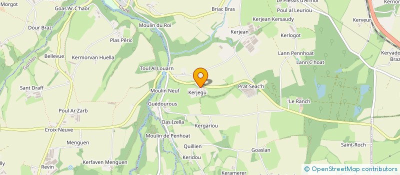 localisation de l'entreprise DE KERJEGU à TAULE