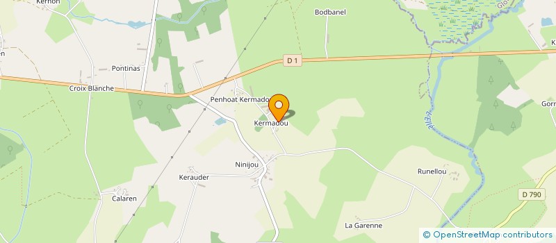 localisation de l'entreprise DE KERMADOU à LANGONNET