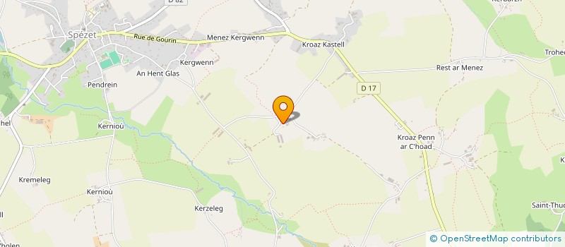 localisation de l'entreprise DE KERMENGUY à SPEZET