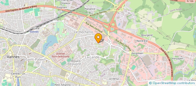 localisation de l'entreprise DE KERMORVAN à VANNES