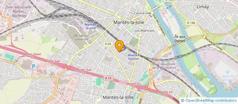 localisation de l'entreprise DE KERNELYS  MANTES-LA-VILLE