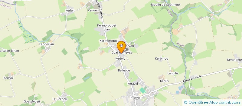 localisation de l'entreprise DE KERNEVEZ à TREFFRIN