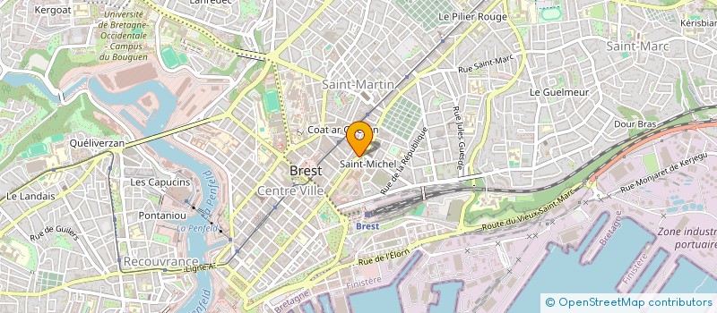 localisation de l'entreprise DE KEROUMEN  BREST