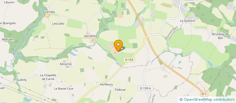 localisation de l'entreprise DE KERPLICAR à QUESTEMBERT