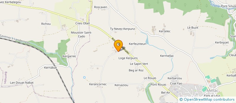 localisation de l'entreprise DE KERPUNZ à MELLAC