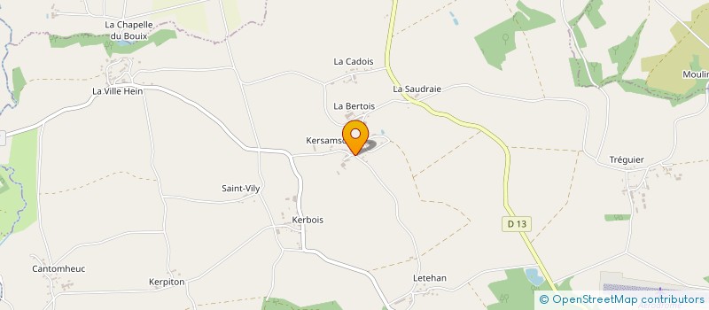 localisation de l'entreprise DE KERSAMSON  LOYAT