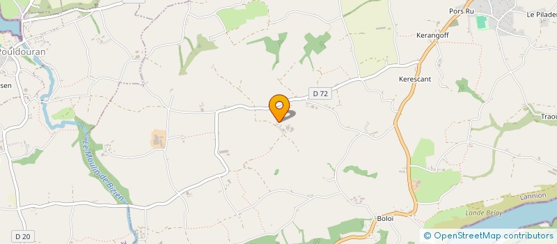 localisation de l'entreprise DE KERSAUX  PLEUDANIEL