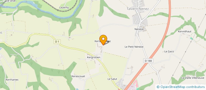 localisation de l'entreprise DE KERSCOUARNEC à PLUMELIAU-BIEUZY