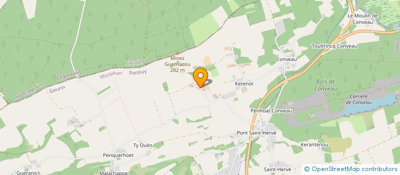 localisation de l'entreprise DE KERVENAL à GOURIN