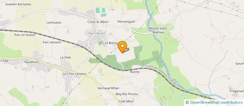 localisation de l'entreprise DE KERVEZ à MELGVEN