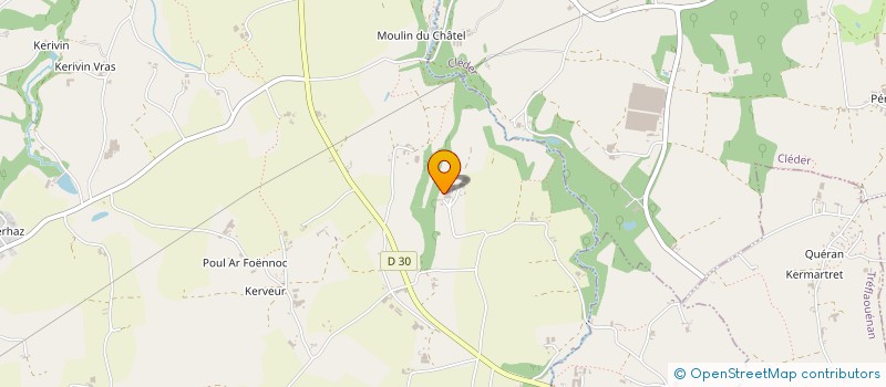 localisation de l'entreprise DE KERVINOT  PLOUNEVEZ-LOCHRIST