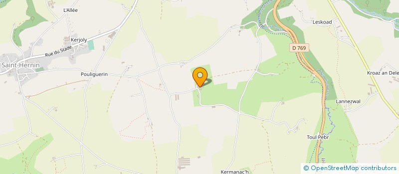 localisation de l'entreprise DE KERVIZEC à SAINT-HERNIN