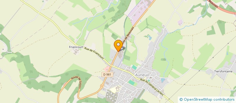 localisation de l'entreprise DE KONINCK T.P.  AUNEUIL