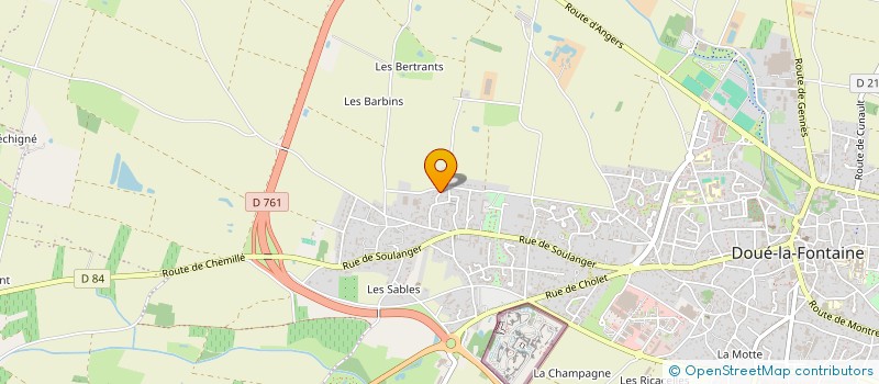 localisation de l'entreprise DE L'ABBAYE à DOUE-EN-ANJOU