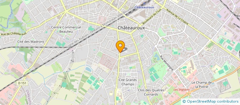 localisation de l'entreprise DE L'ABBAYE  CHATEAUROUX
