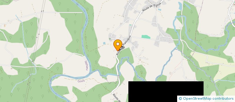 localisation de l'entreprise DE L'ABBAYE  PRECHACQ-LES-BAINS