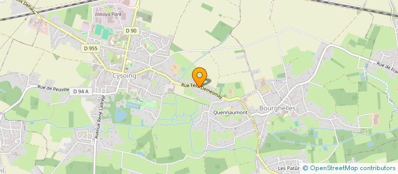 localisation de l'entreprise DE L'ABBAYE  CYSOING