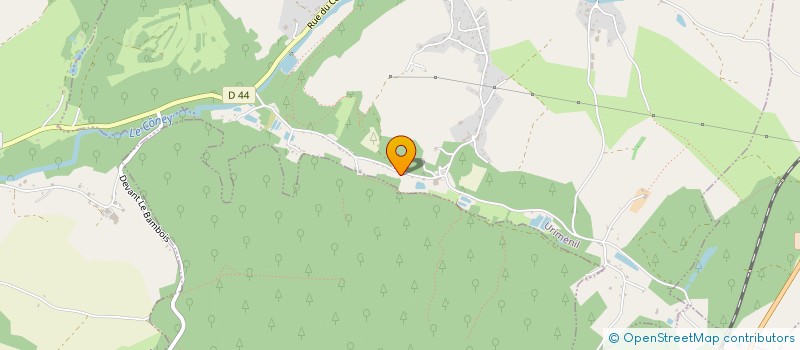 localisation de l'entreprise DE L'ABBAYE  URIMENIL