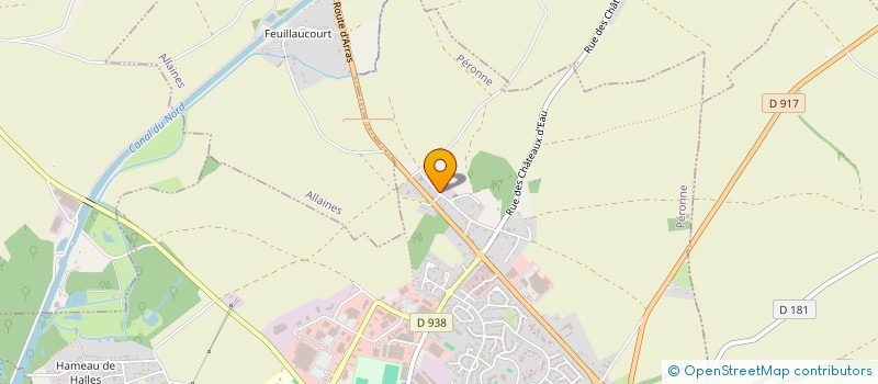 localisation de l'entreprise DE L'ABBAYE MSQ à PERONNE