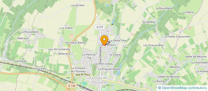 localisation de l'entreprise DE L'ACADIE à LA CROIX-EN-TOURAINE
