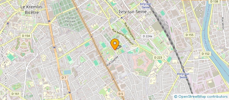 localisation de l'entreprise DE L'ACTION A LA TRANSFORMATION, ENSEMBLE SOUTIEN ET SOLIDARITE (2LATESS)  IVRY-SUR-SEINE