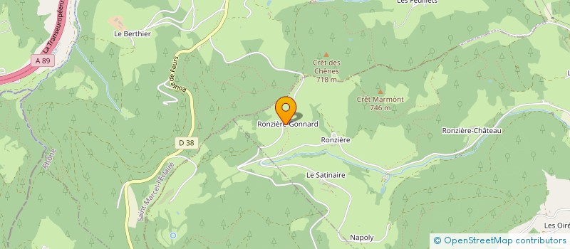 localisation de l'entreprise DE L'ADRET à SAINT-FORGEUX