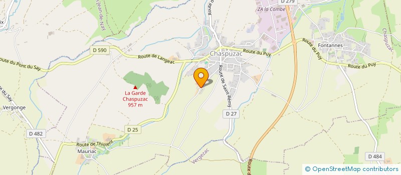 localisation de l'entreprise DE L AERODROME à CHASPUZAC