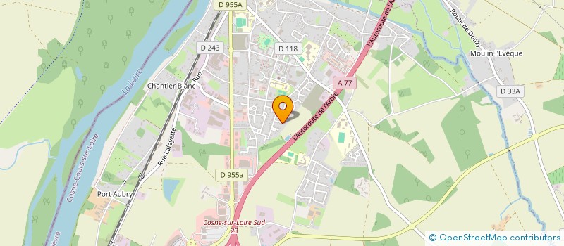 localisation de l'entreprise DE L'AGORA à COSNE-COURS-SUR-LOIRE