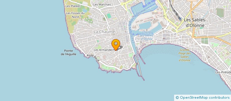 localisation de l'entreprise DE L'AIGUILLON à LES SABLES D'OLONNE