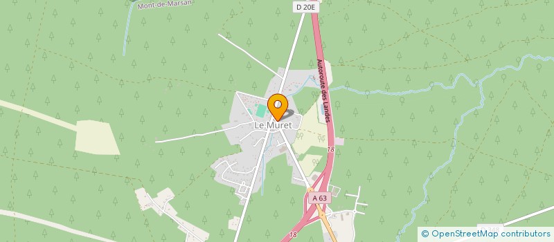 localisation de l'entreprise DE L'AIR  SAUGNAC-ET-MURET