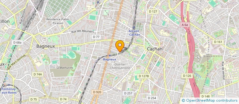 localisation de l'entreprise DE L' AIR, DE L' ART  CACHAN