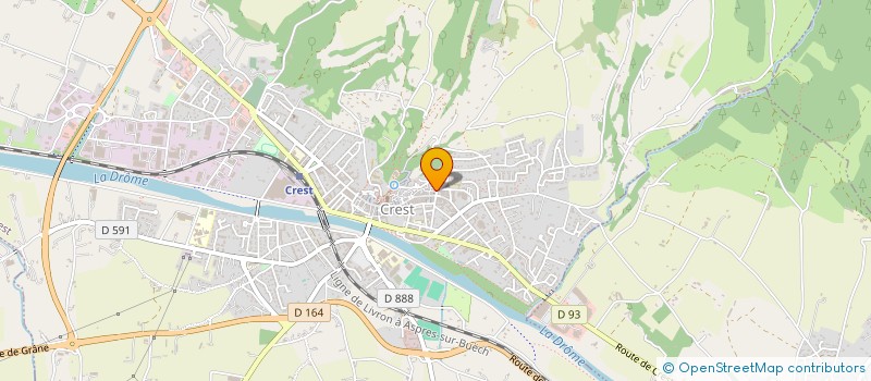 localisation de l'entreprise DE L'AIRE à CREST