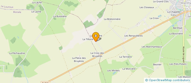 localisation de l'entreprise DE L'ALOUETTE  MANTHELAN