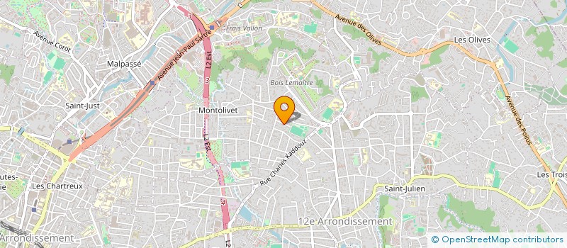 localisation de l'entreprise DE L'AMANDIER à MARSEILLE