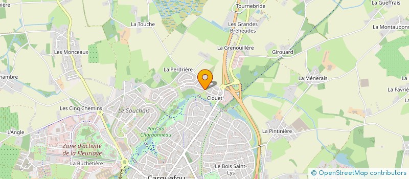 localisation de l'entreprise DE L'AMAZONE  CARQUEFOU