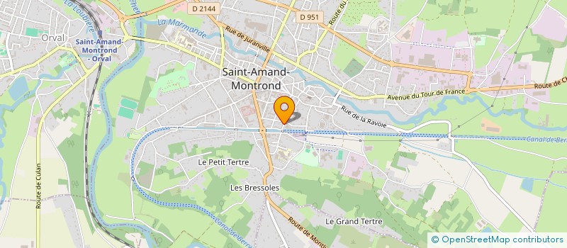 localisation de l'entreprise DE L ANCIENNE ECOLE  SAINT-AMAND-MONTROND