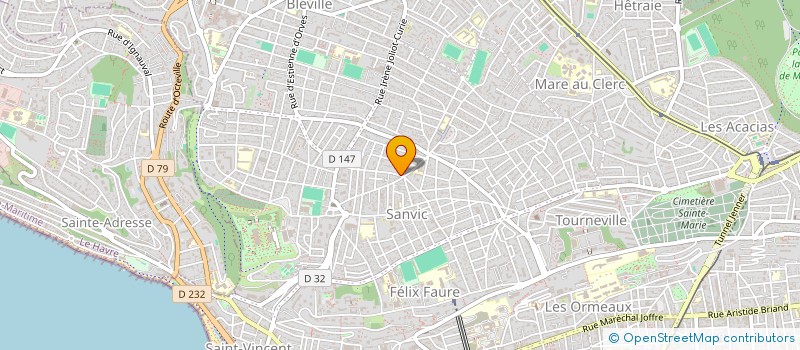 localisation de l'entreprise DE L'ANCIENNE GENDARMERIE à LE HAVRE