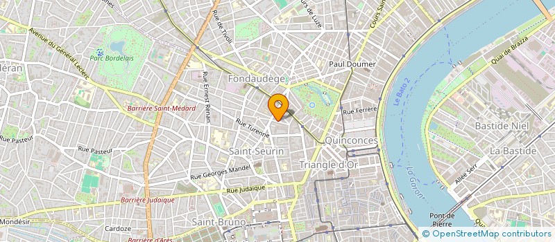 localisation de l'entreprise DE L'ANGLE  BORDEAUX