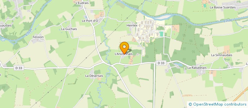 localisation de l'entreprise DE L'ANIZONNAIS à BLAIN