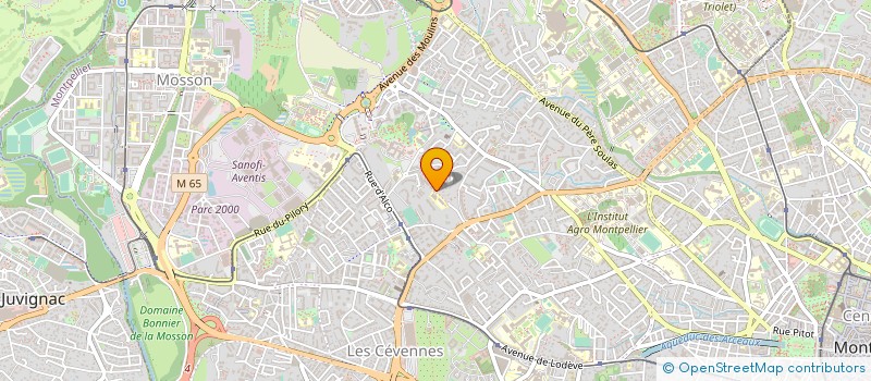 localisation de l'entreprise DE L'AQUEDUC à MONTPELLIER