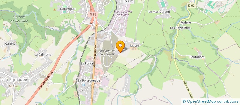 localisation de l'entreprise DE L'AQUEDUC  OLEMPS